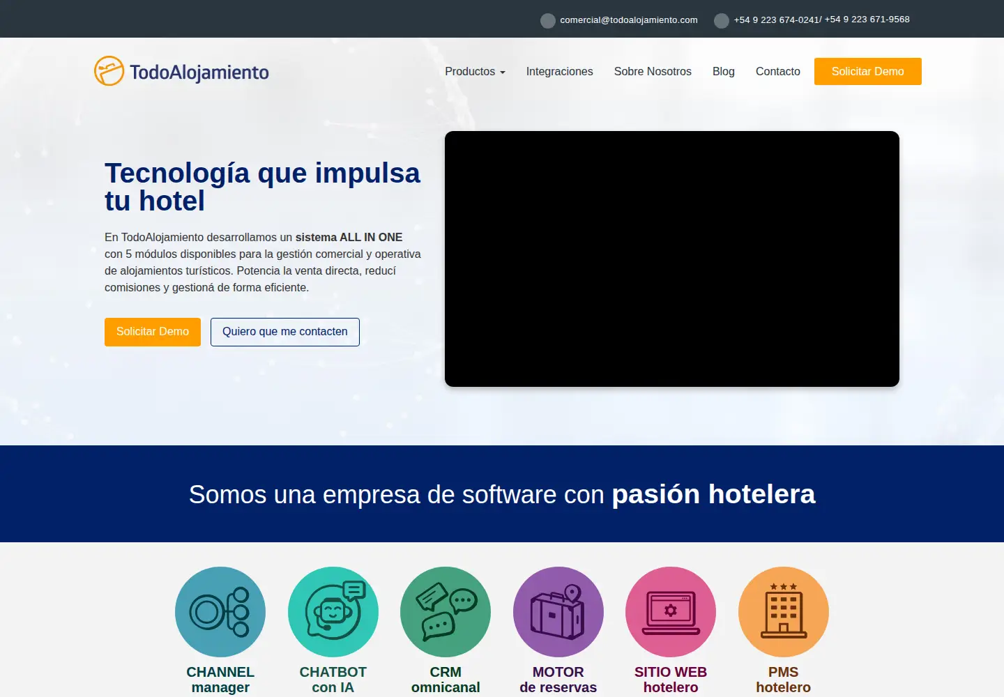 Screenshot of todoalojamiento.com