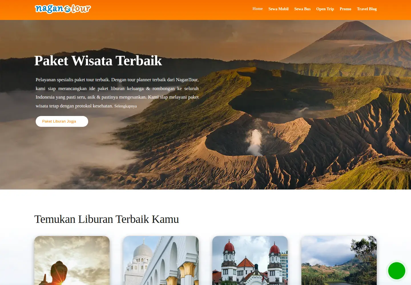Screenshot of nagantour.com