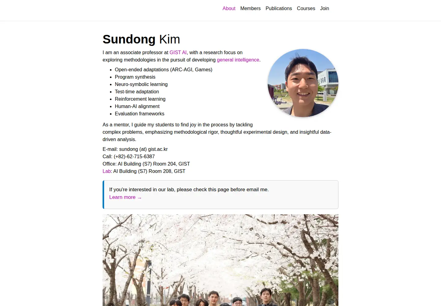 Screenshot of sundong.kim