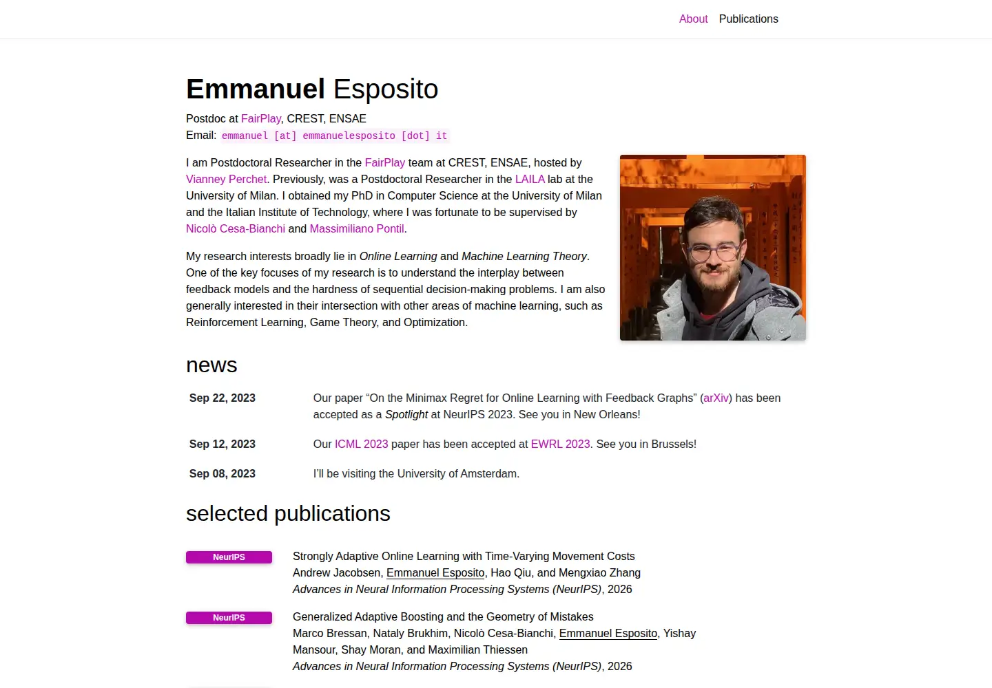 Screenshot of emmanuelesposito.it