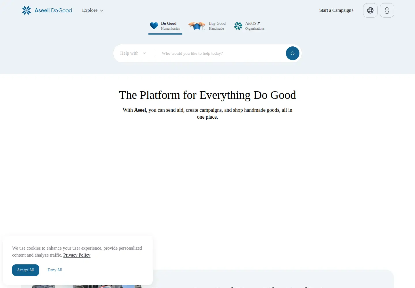 Screenshot of aseelapp.com
