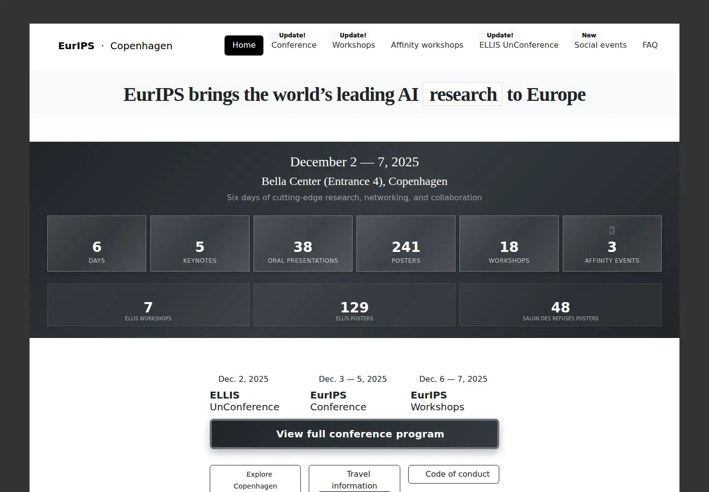 Screenshot of eurips.cc