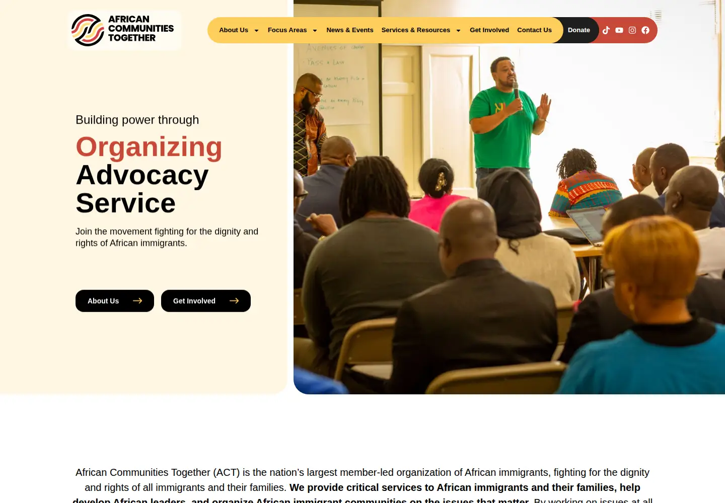Screenshot of africans.us
