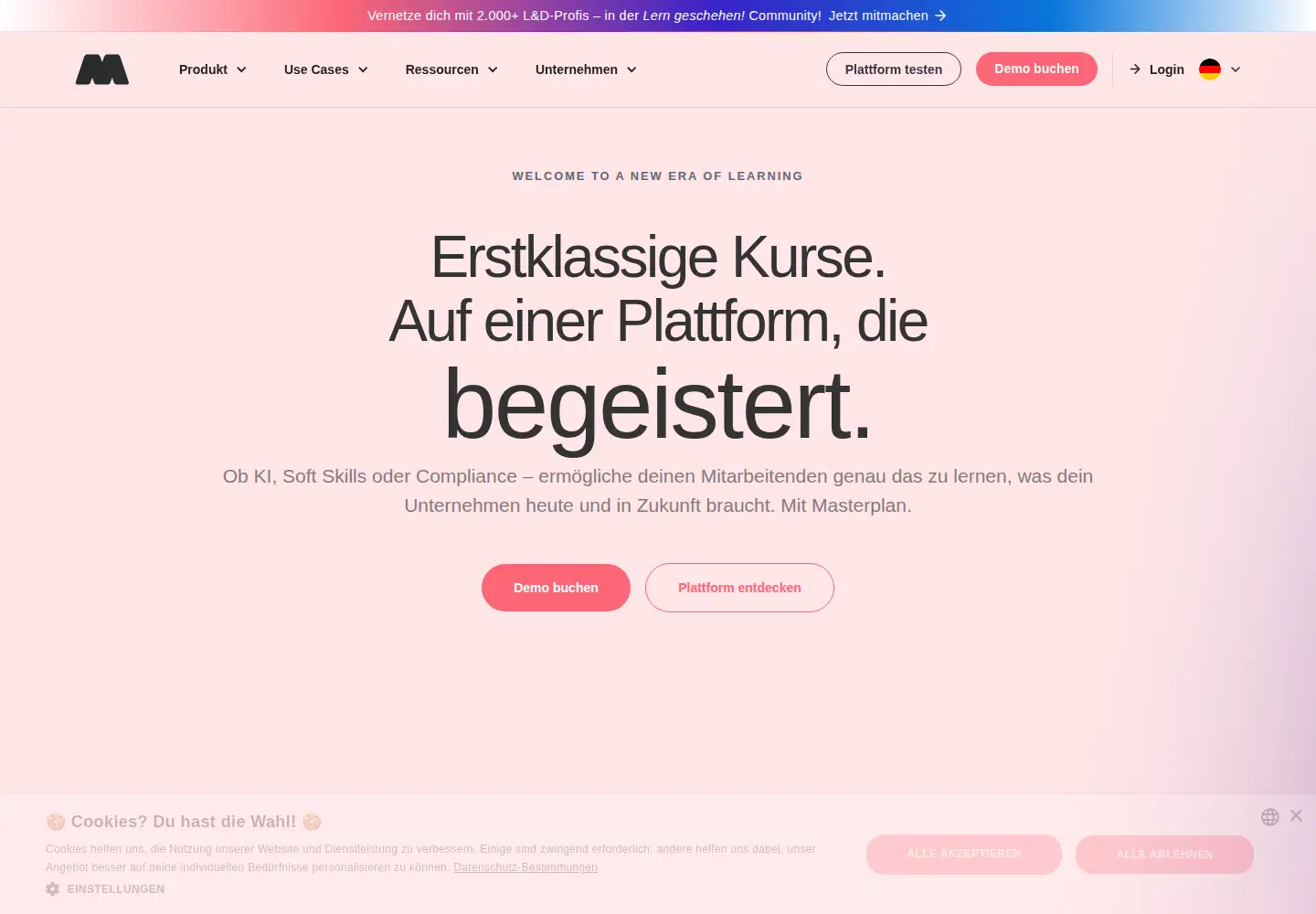 Screenshot of masterplan.com