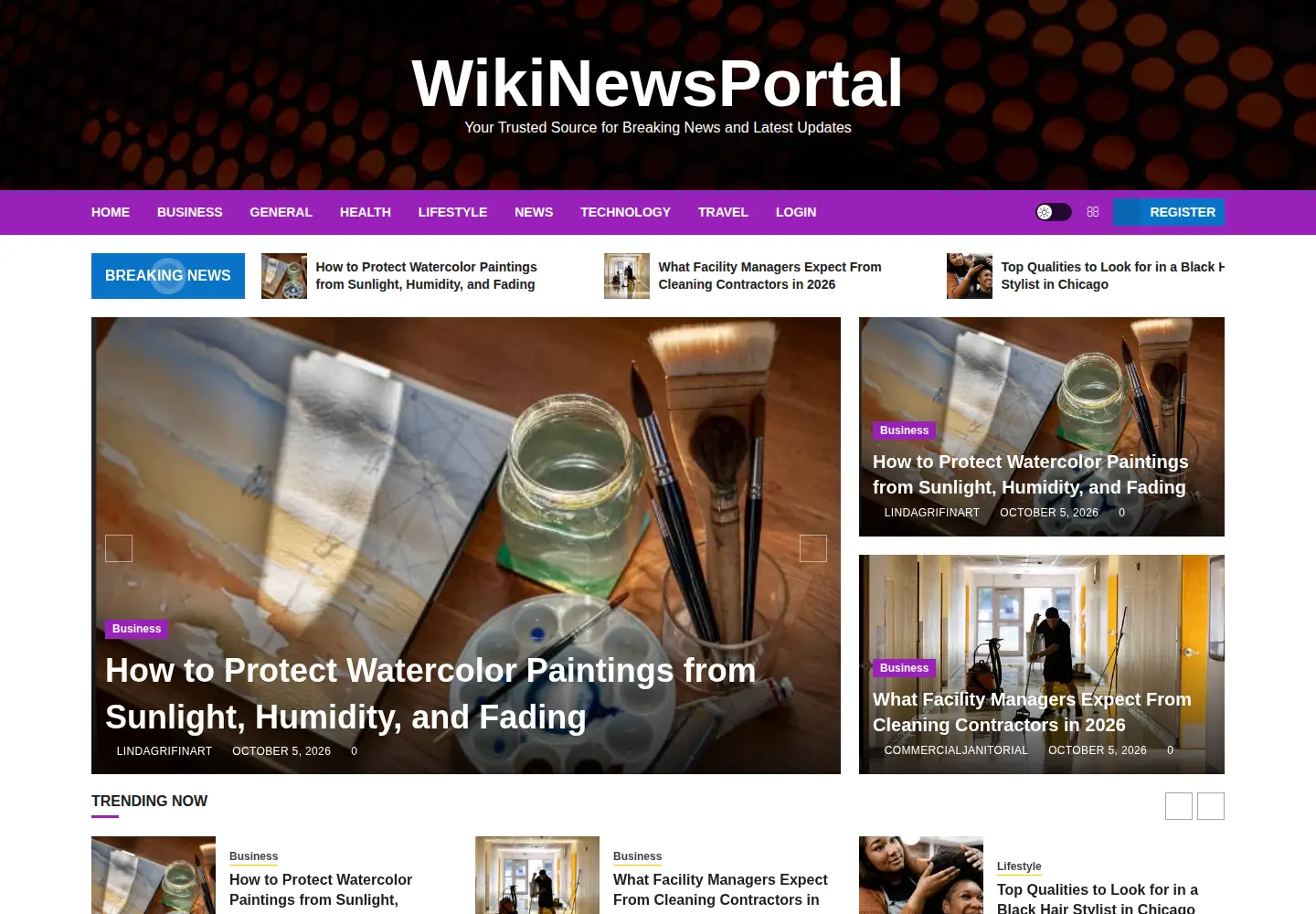 Screenshot of wikinewsportal.com