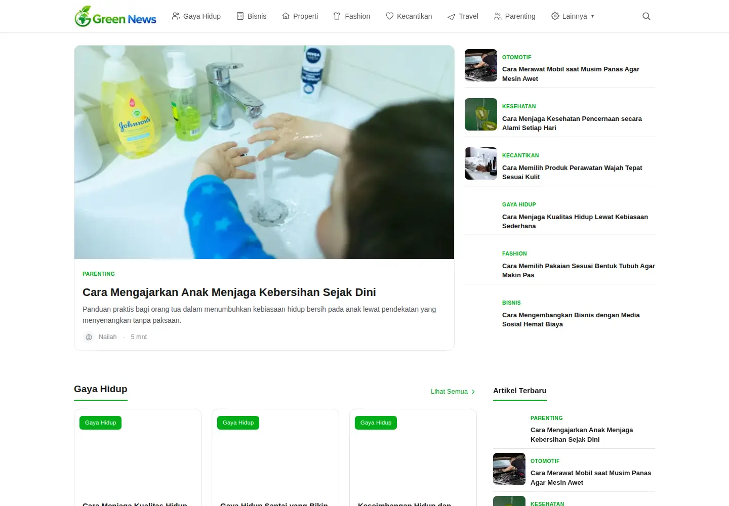 Screenshot of sapagreen.com