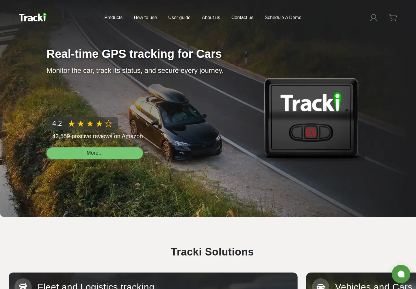 Screenshot of tracki.com