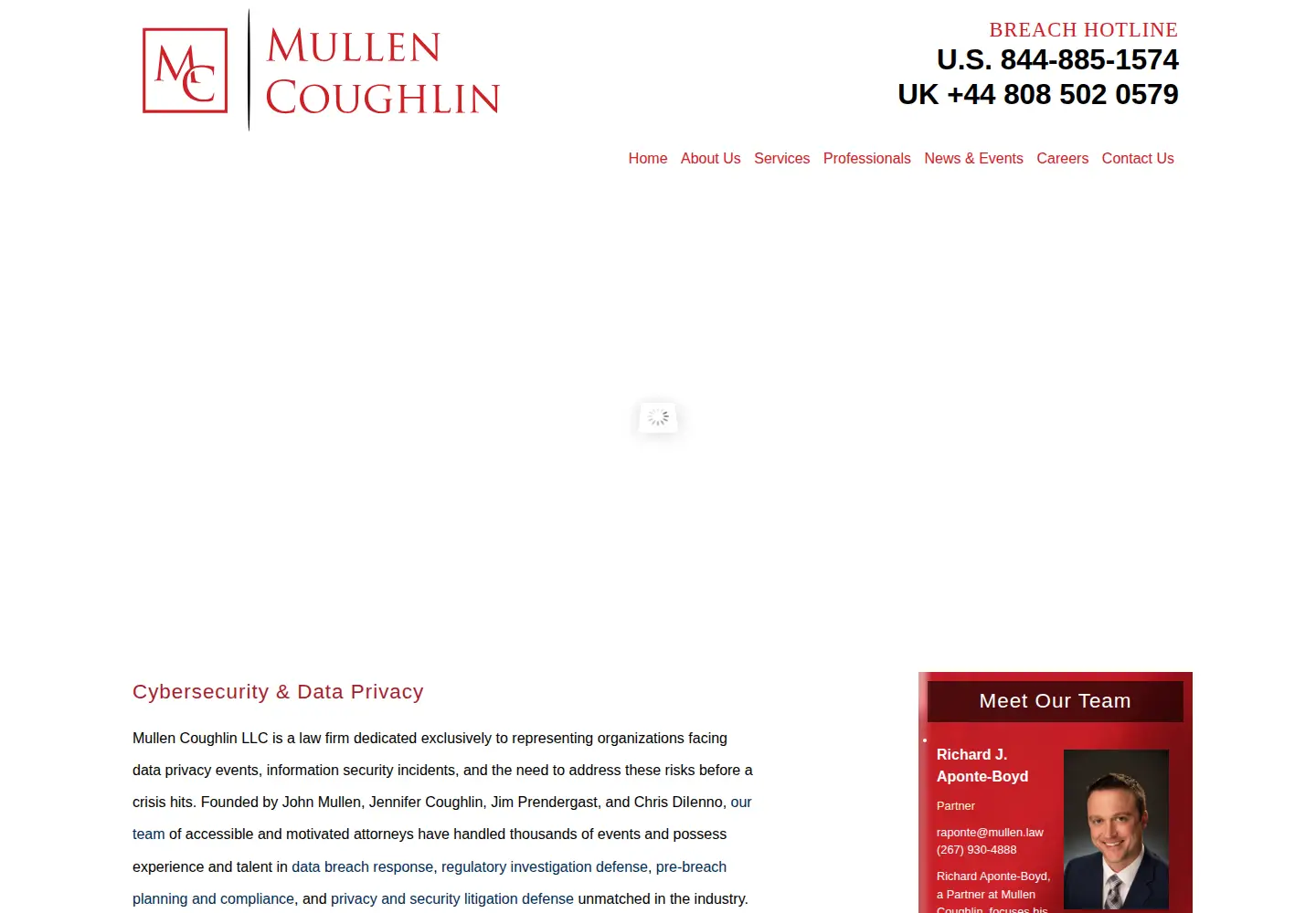 Screenshot of mullen.law