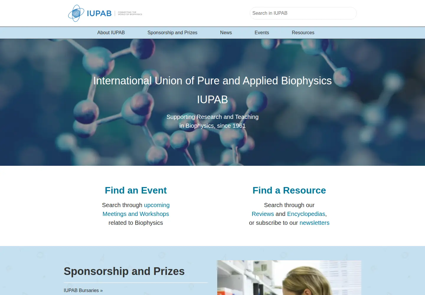 Screenshot of iupab.org
