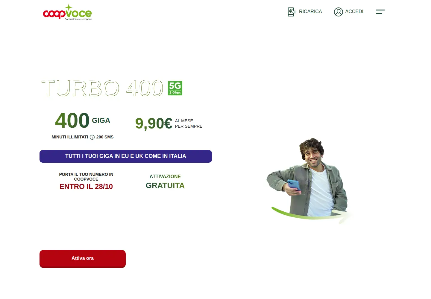 Screenshot of coopvoce.it