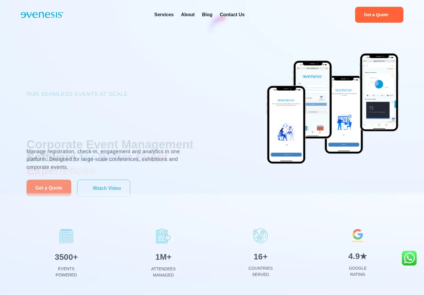 Screenshot of evenesis.com