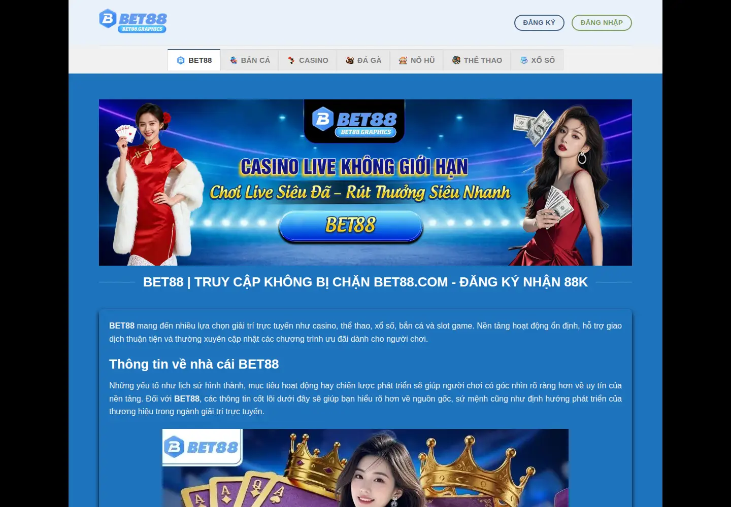Screenshot of bet88.graphics