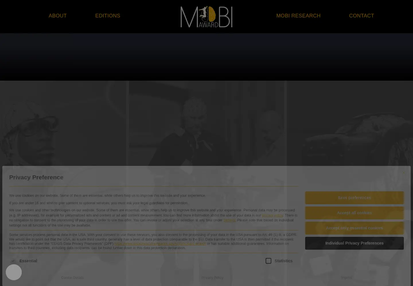 Screenshot of mobi-award.com