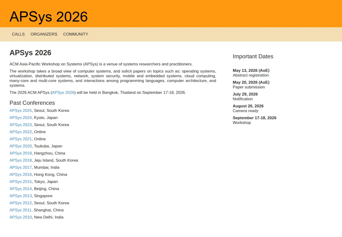 Captured homepage of ap-sys.org in the current scan