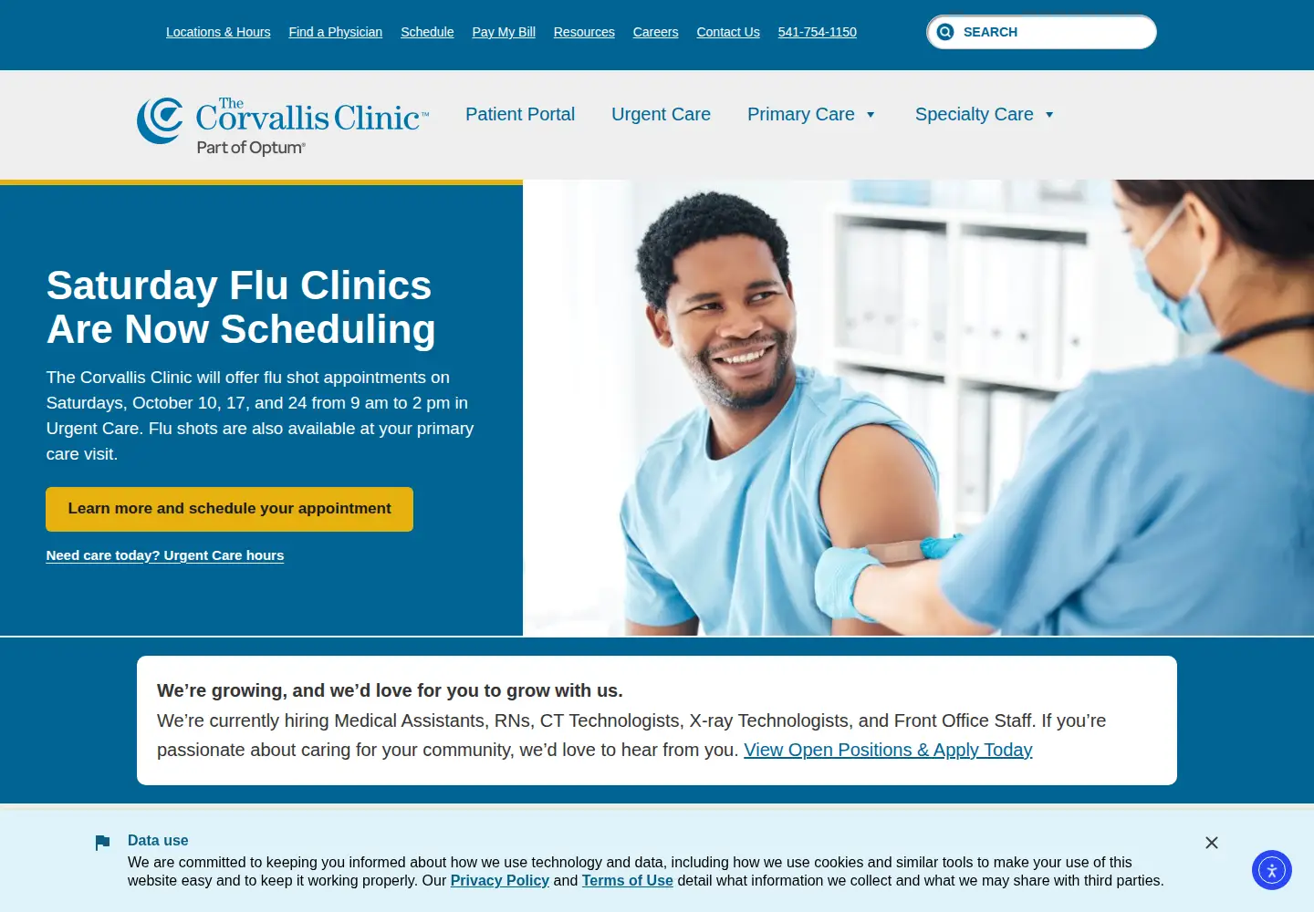 Screenshot of corvallisclinic.com