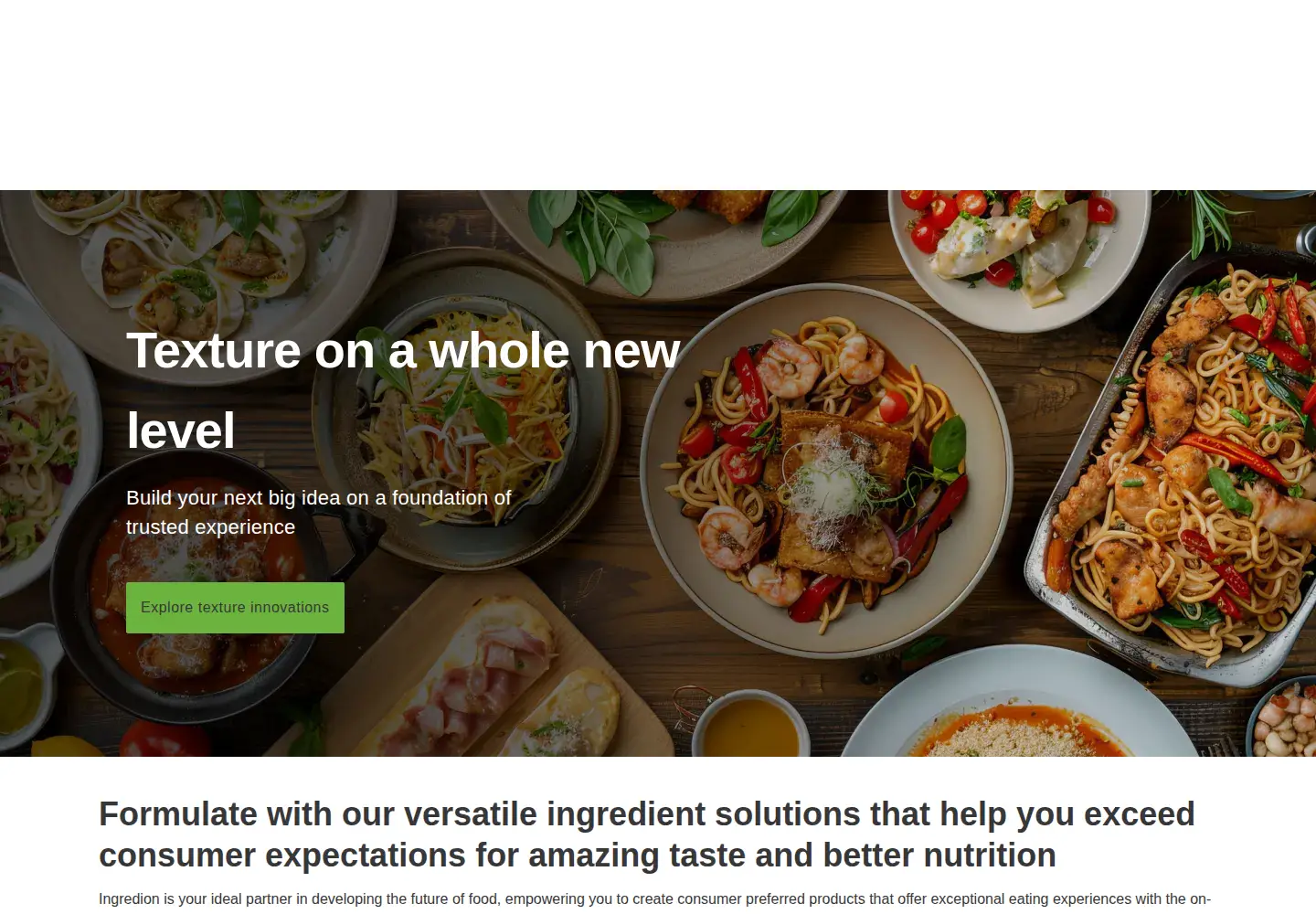 Screenshot of ingredionincorporated.com