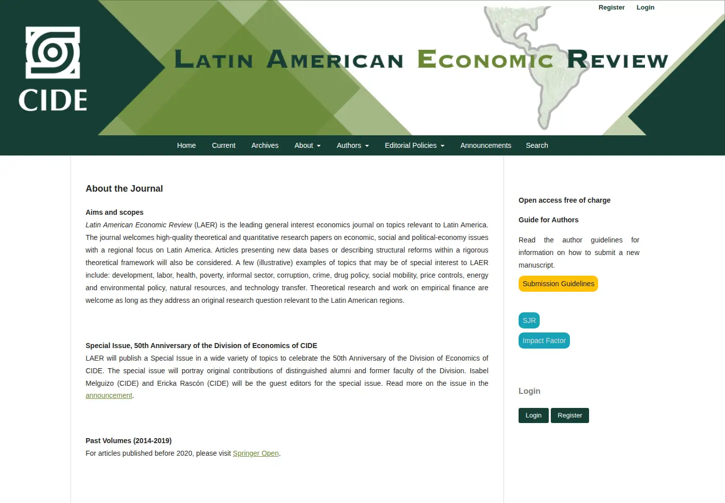 Screenshot of latinaer.org
