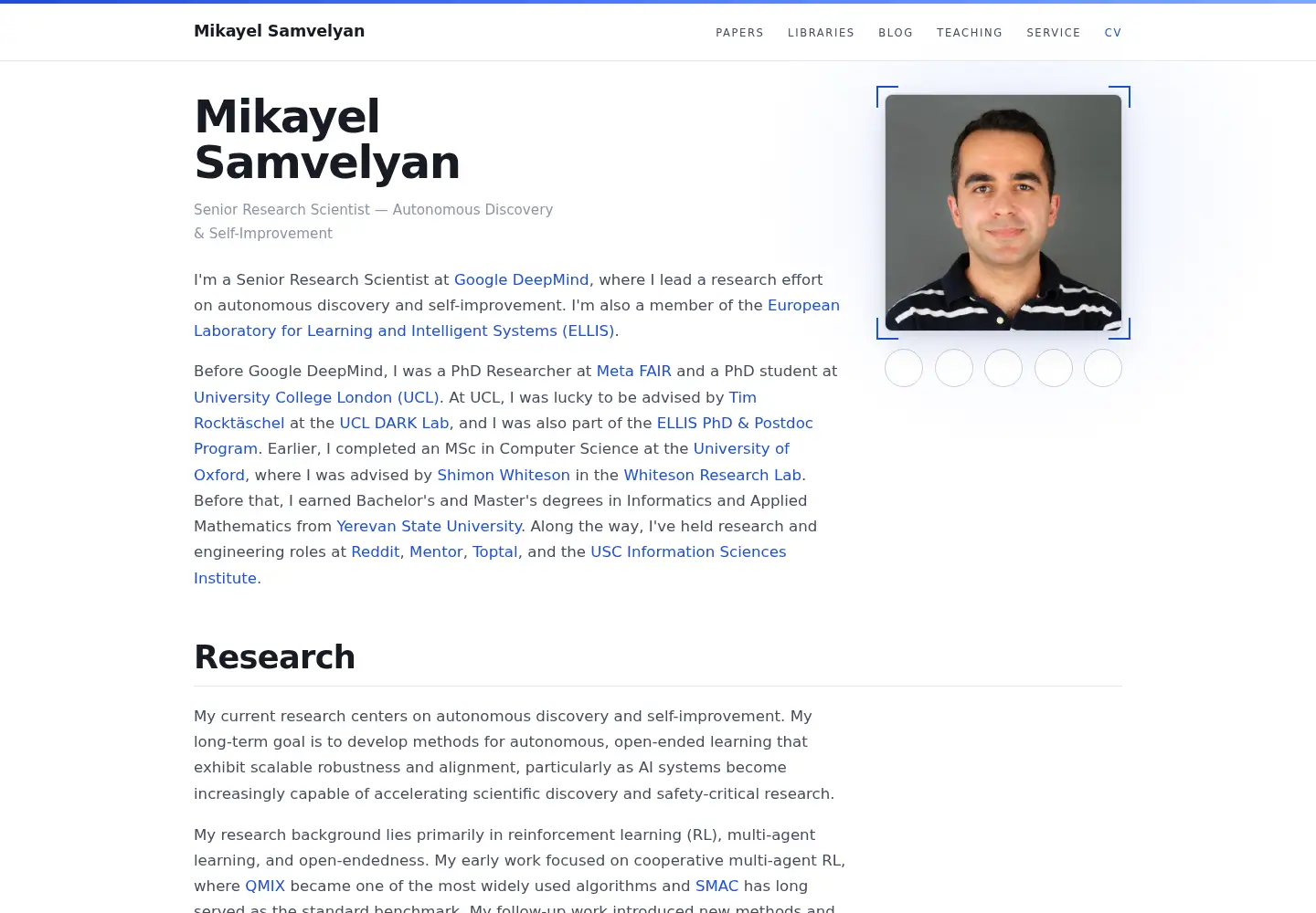 Screenshot of samvelyan.com