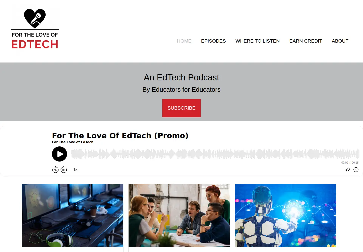 Screenshot of fortheloveofedtech.org