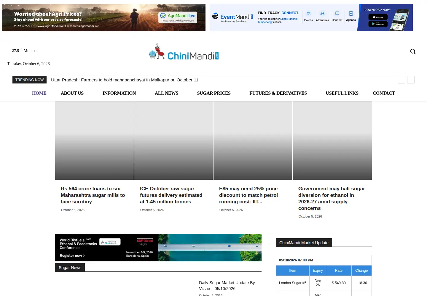 Screenshot of chinimandi.com