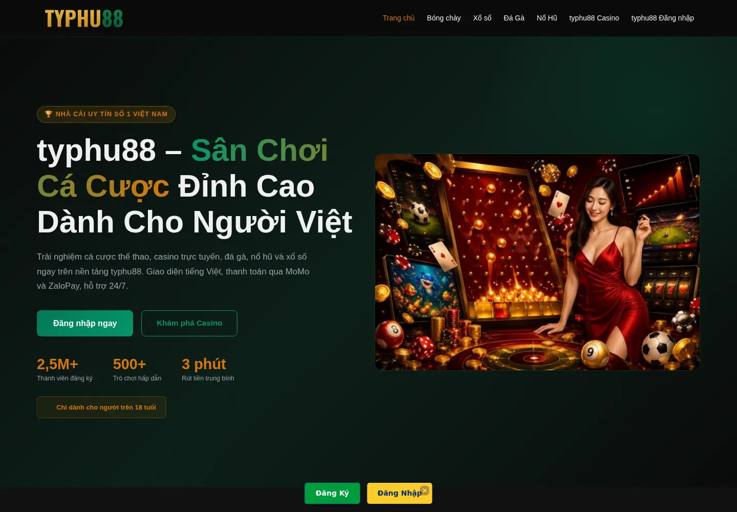 Screenshot of typhu88.one