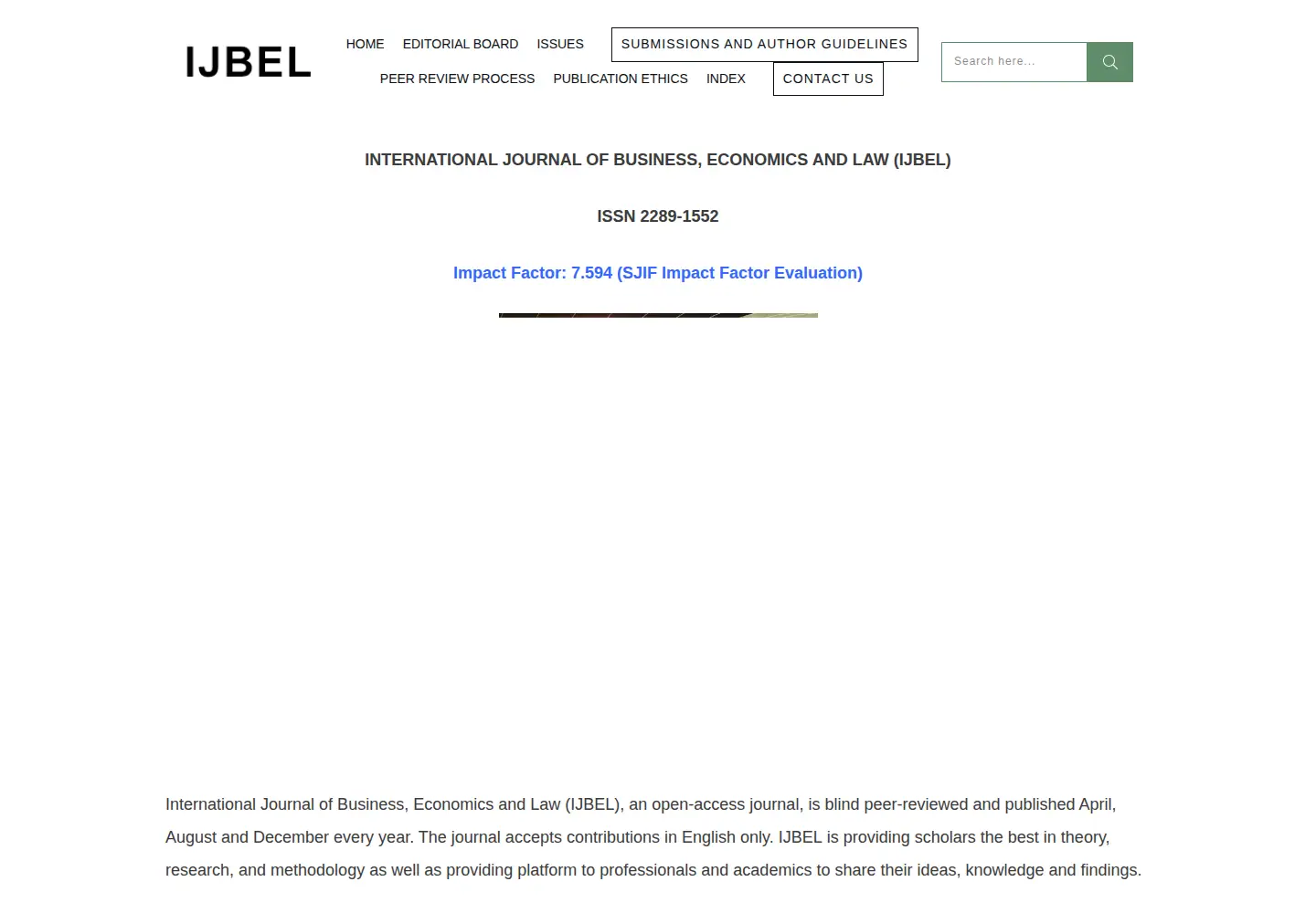 Screenshot of ijbel.com