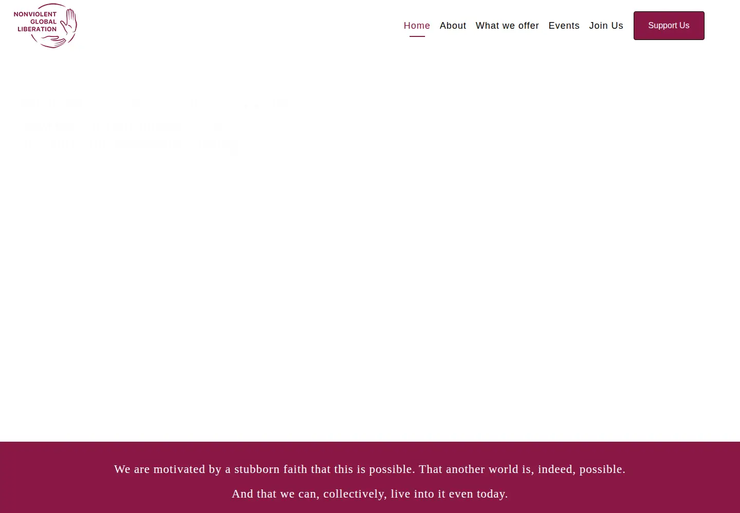 Captured homepage of nglcommunity.org in the current scan