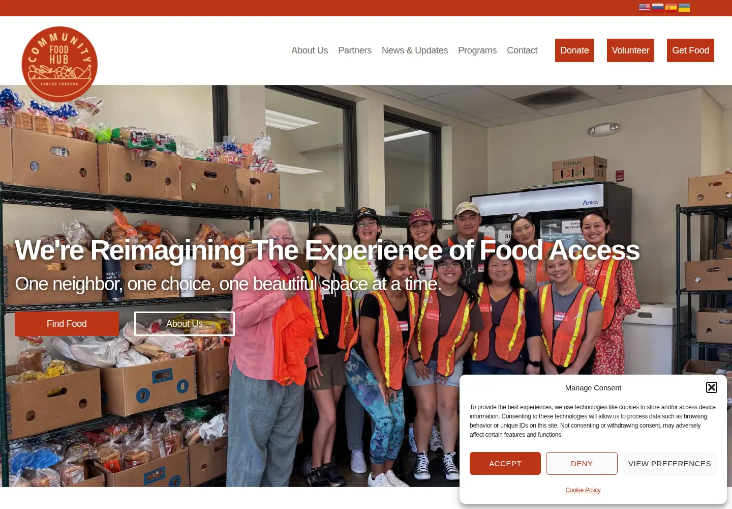 Screenshot of ranchocordovafoodlocker.org
