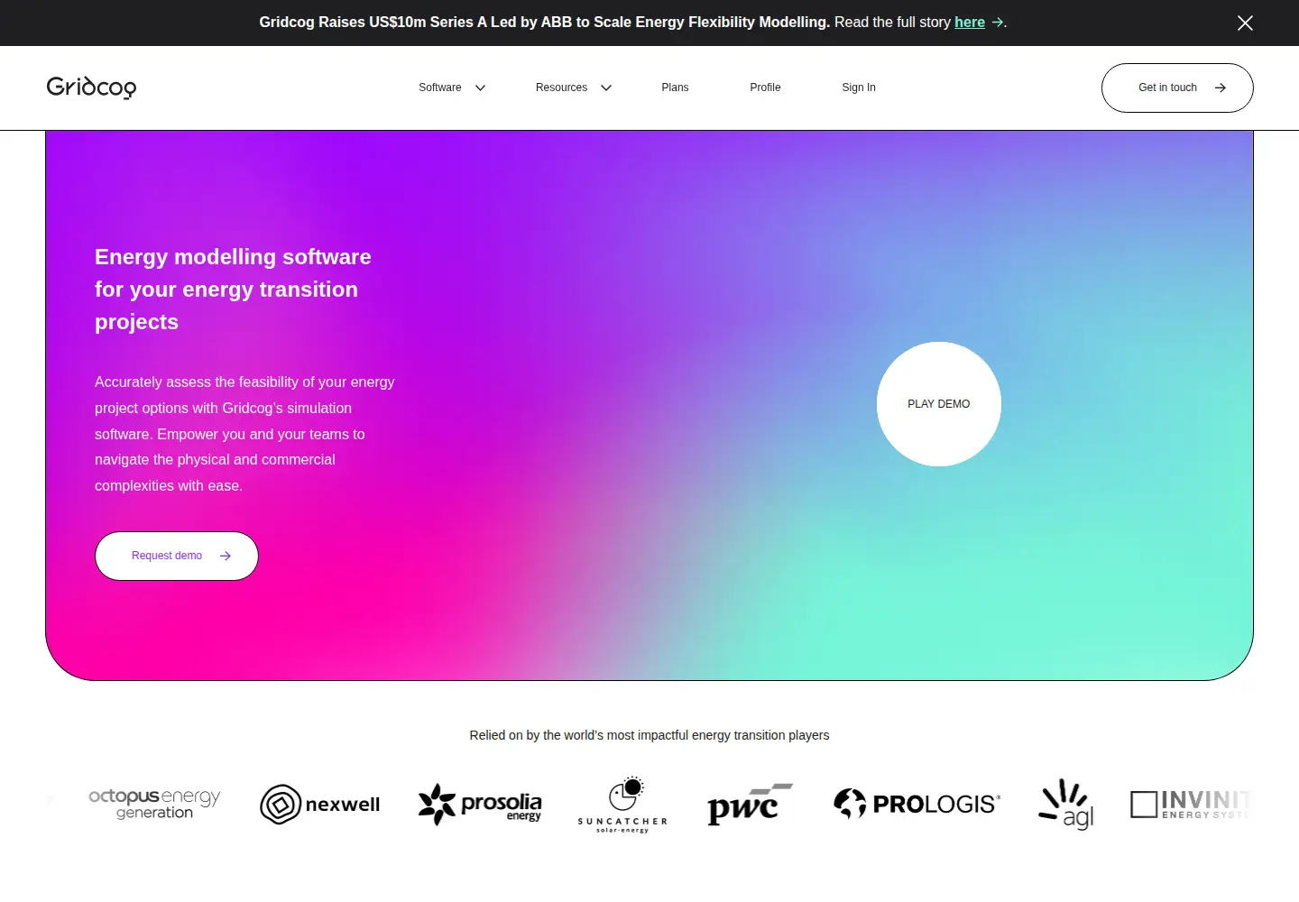 Screenshot of gridcog.com