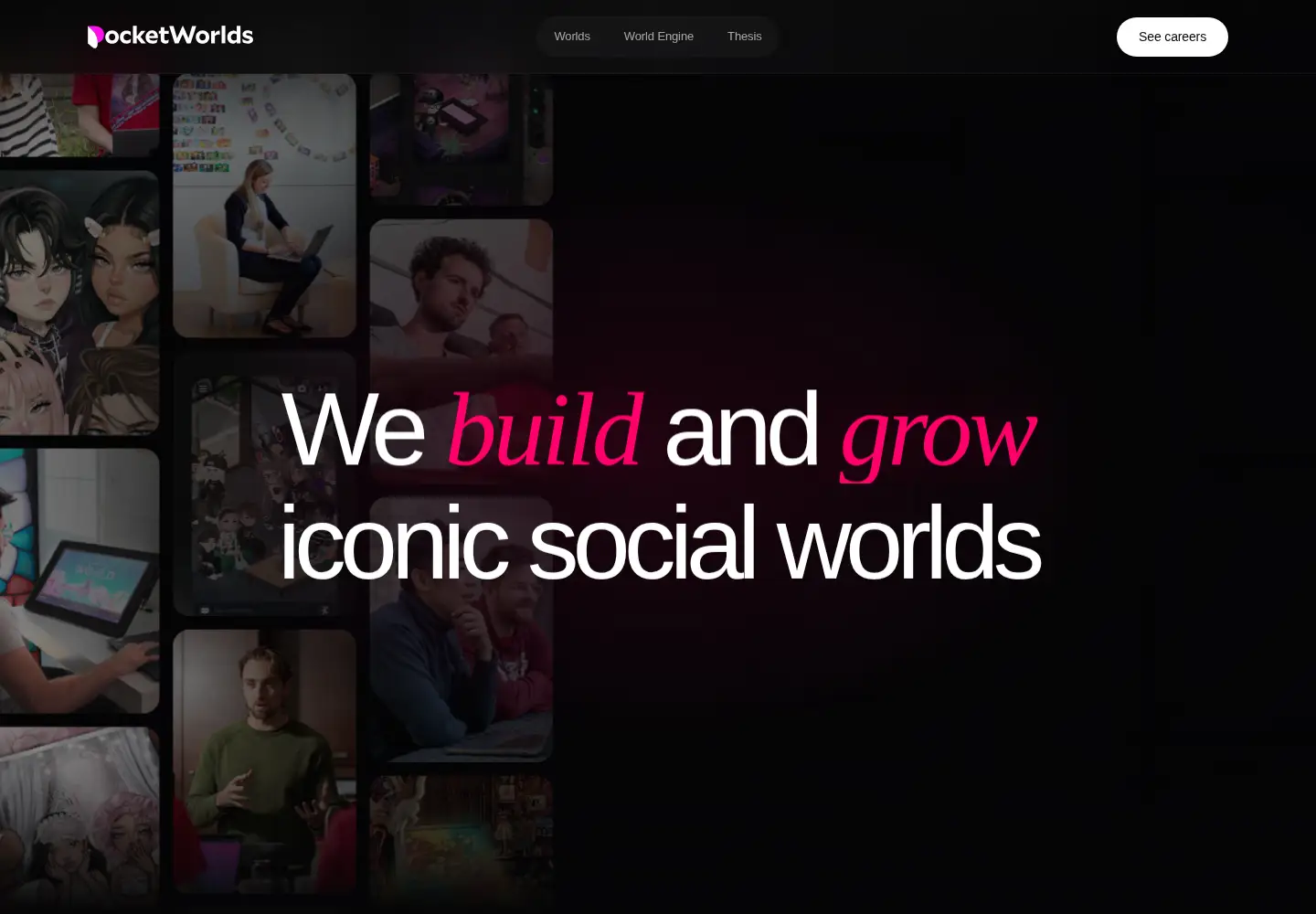 Captured homepage of pocketworlds.com in the current scan