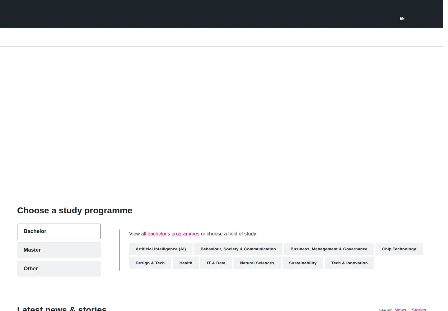 Screenshot of utwente.edu