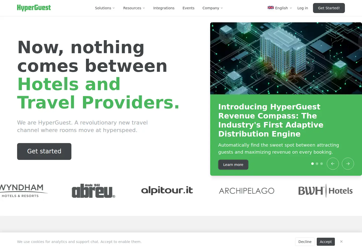 Screenshot of hyperguest.com