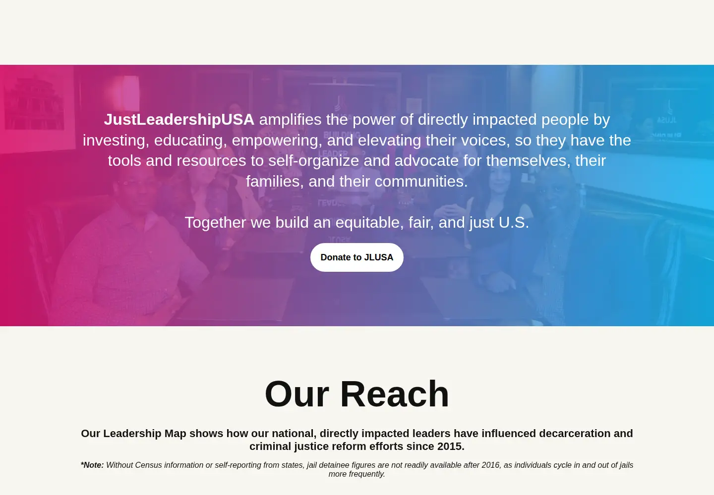 Screenshot of jlusa.org