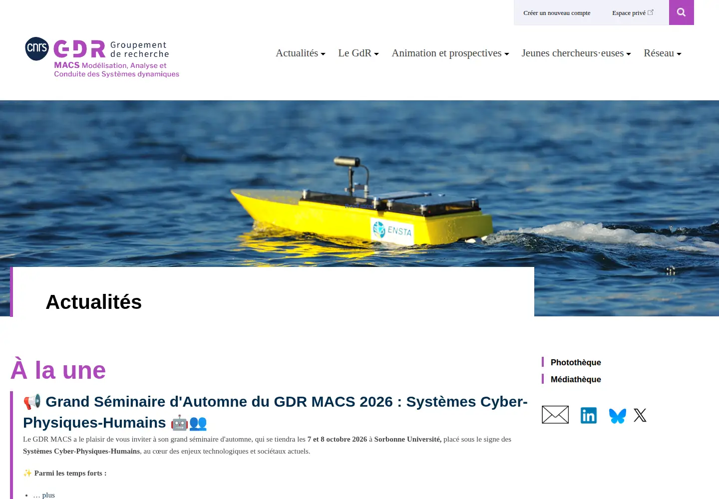 Screenshot of gdr-macs.fr