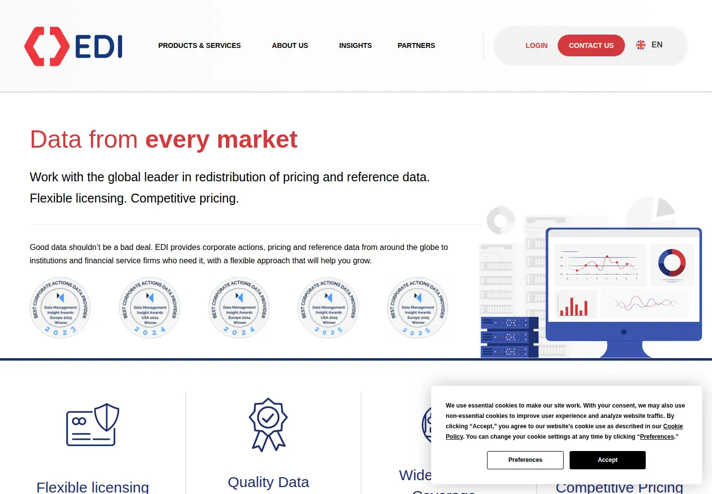Screenshot of exchange-data.com