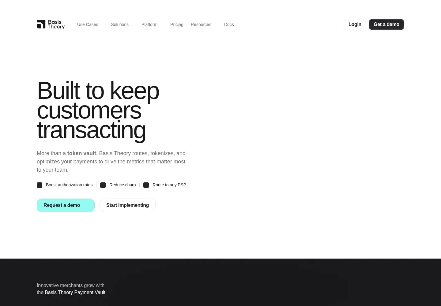 Screenshot of basistheory.com
