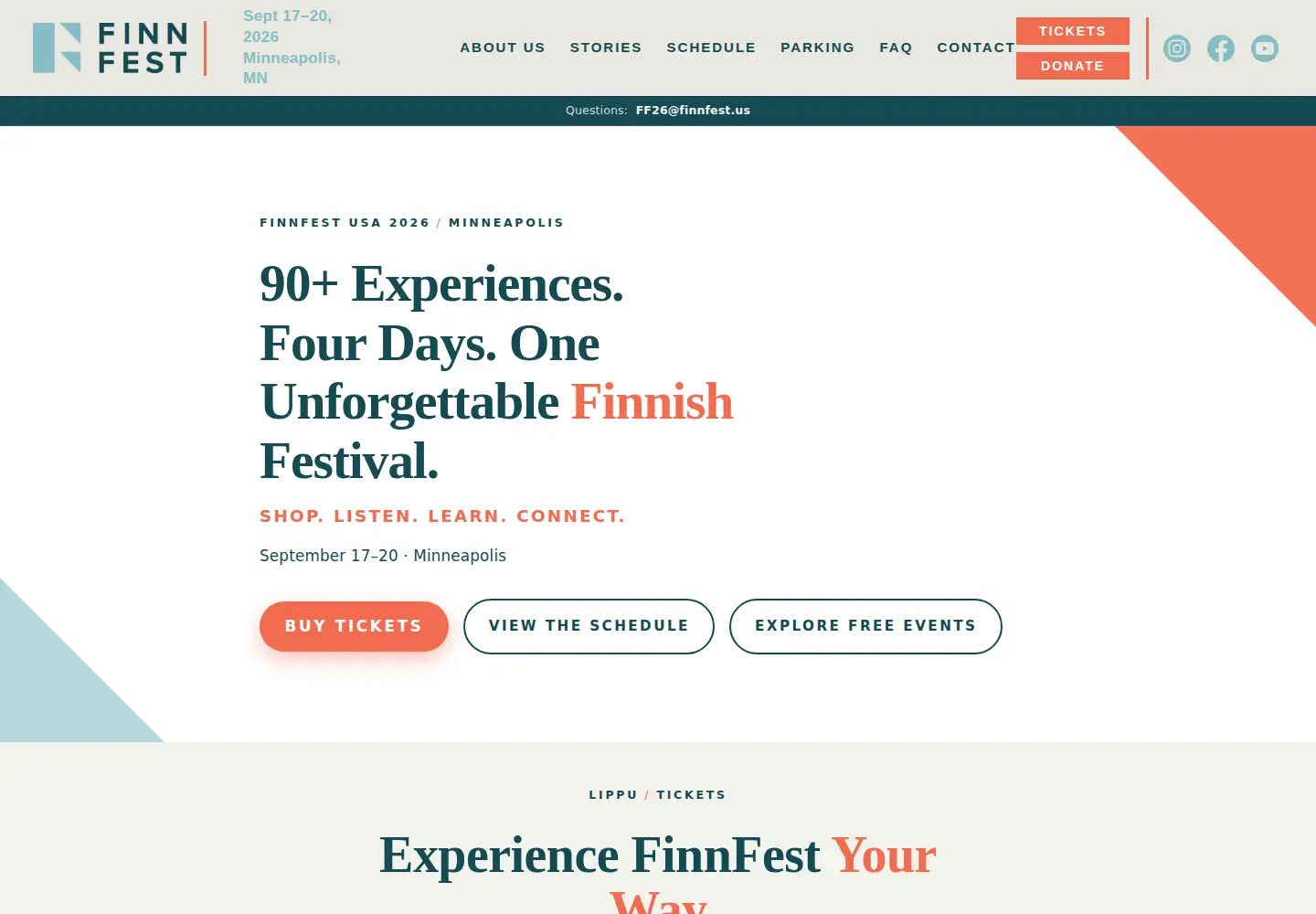 Screenshot of finnfest.us
