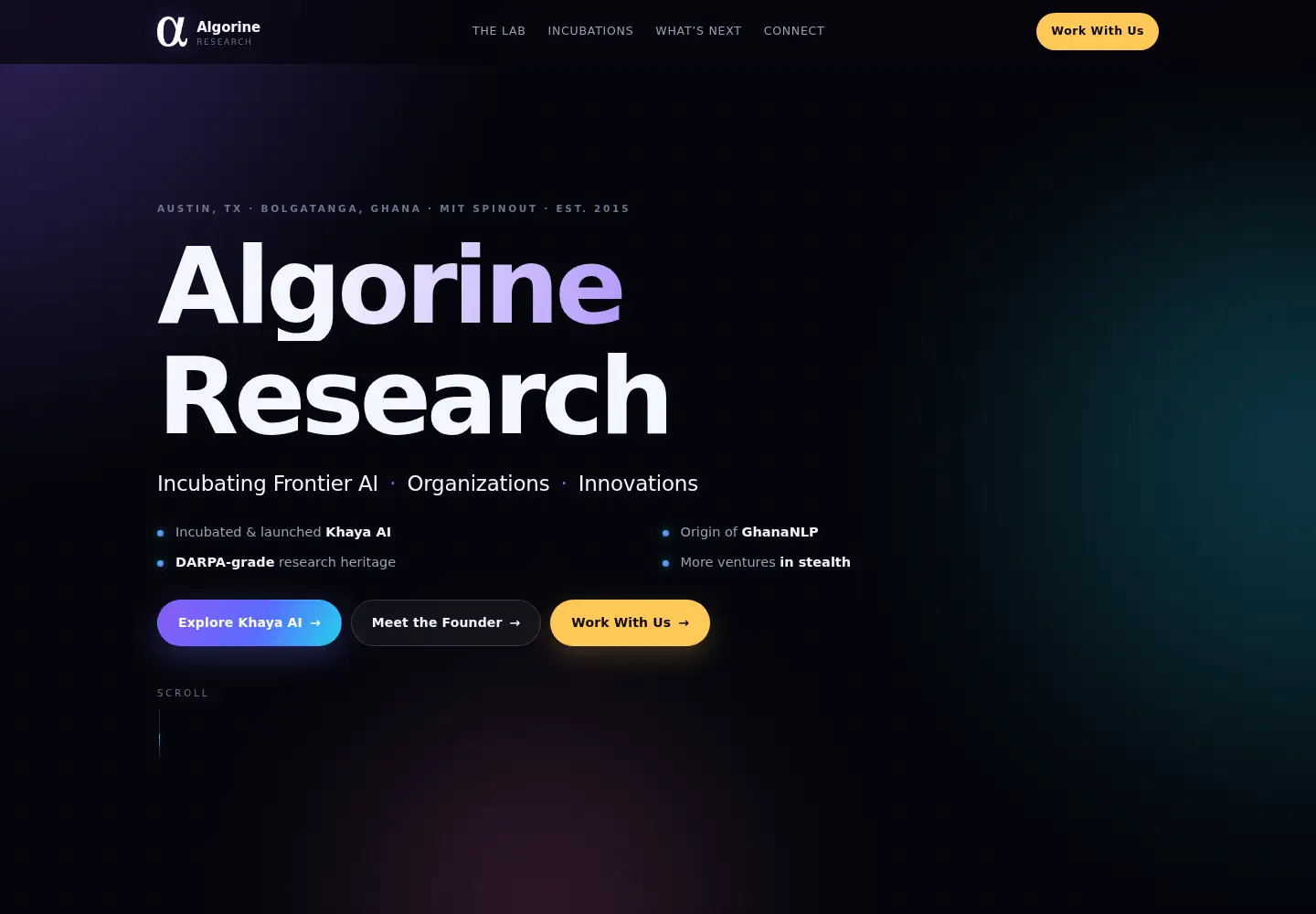 Screenshot of algorine.com
