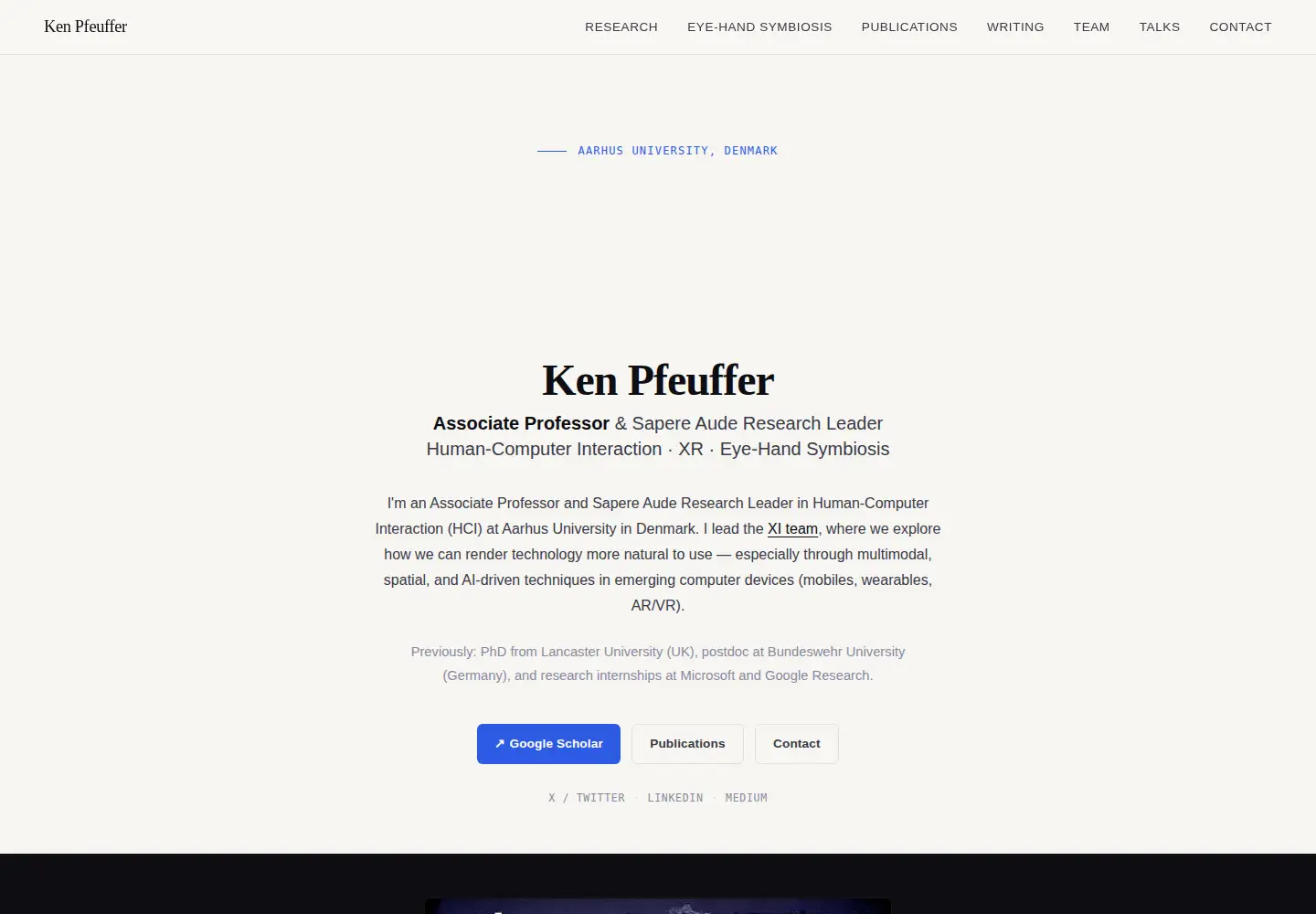Screenshot of kenpfeuffer.com