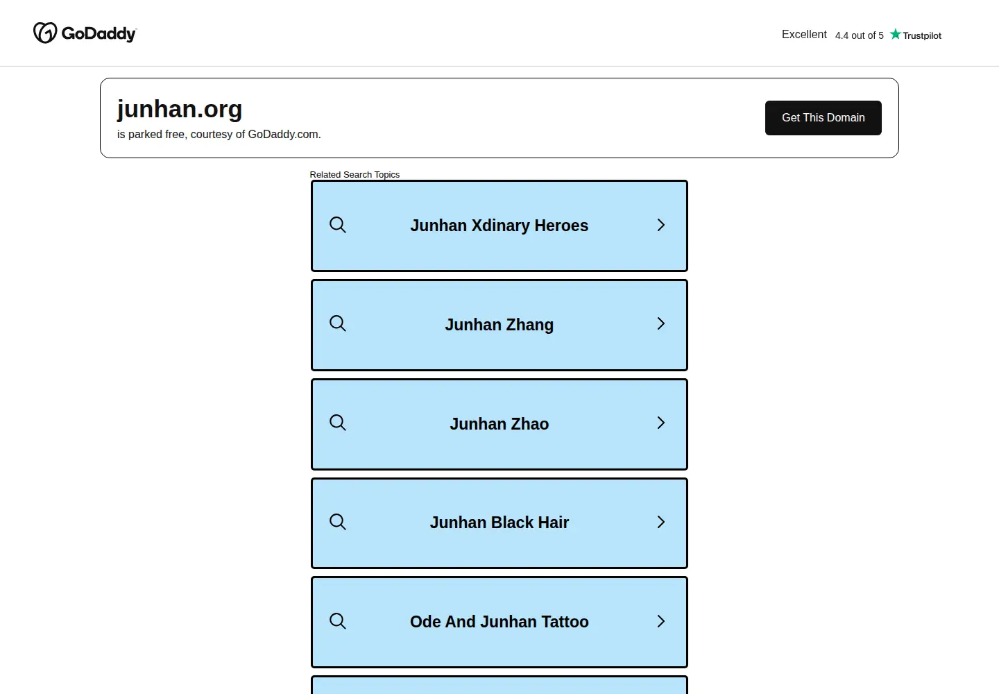 Screenshot of junhan.org