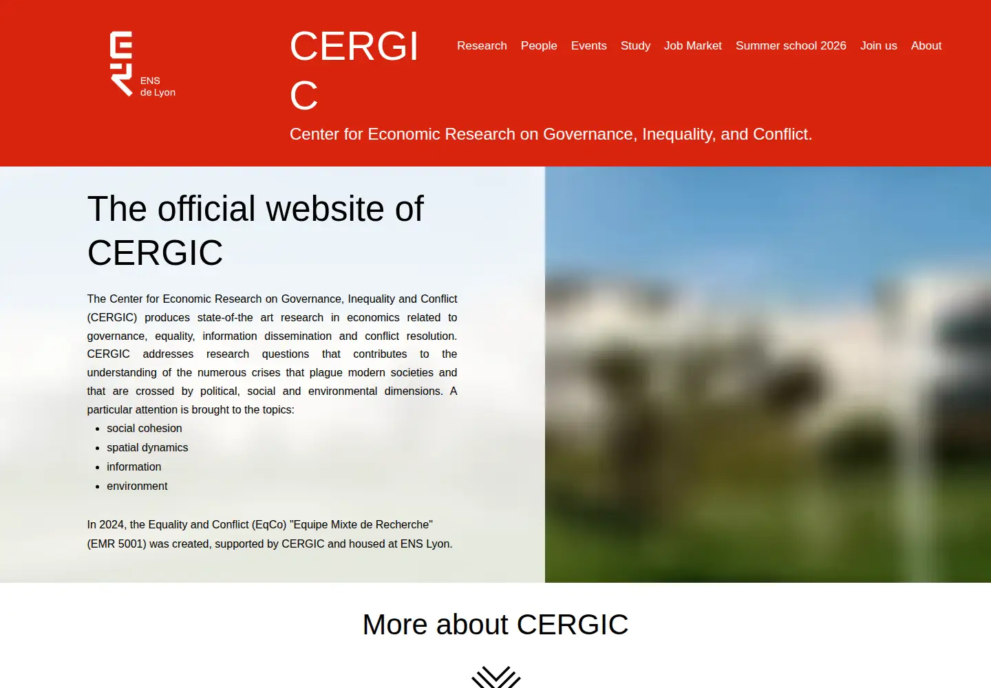 Screenshot of cergic-lyon.fr