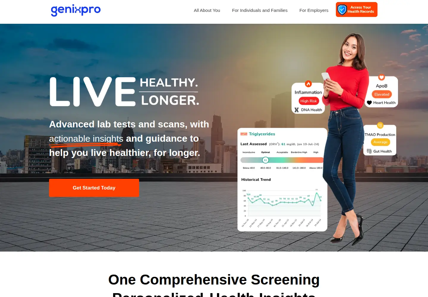 Screenshot of genixpro.com