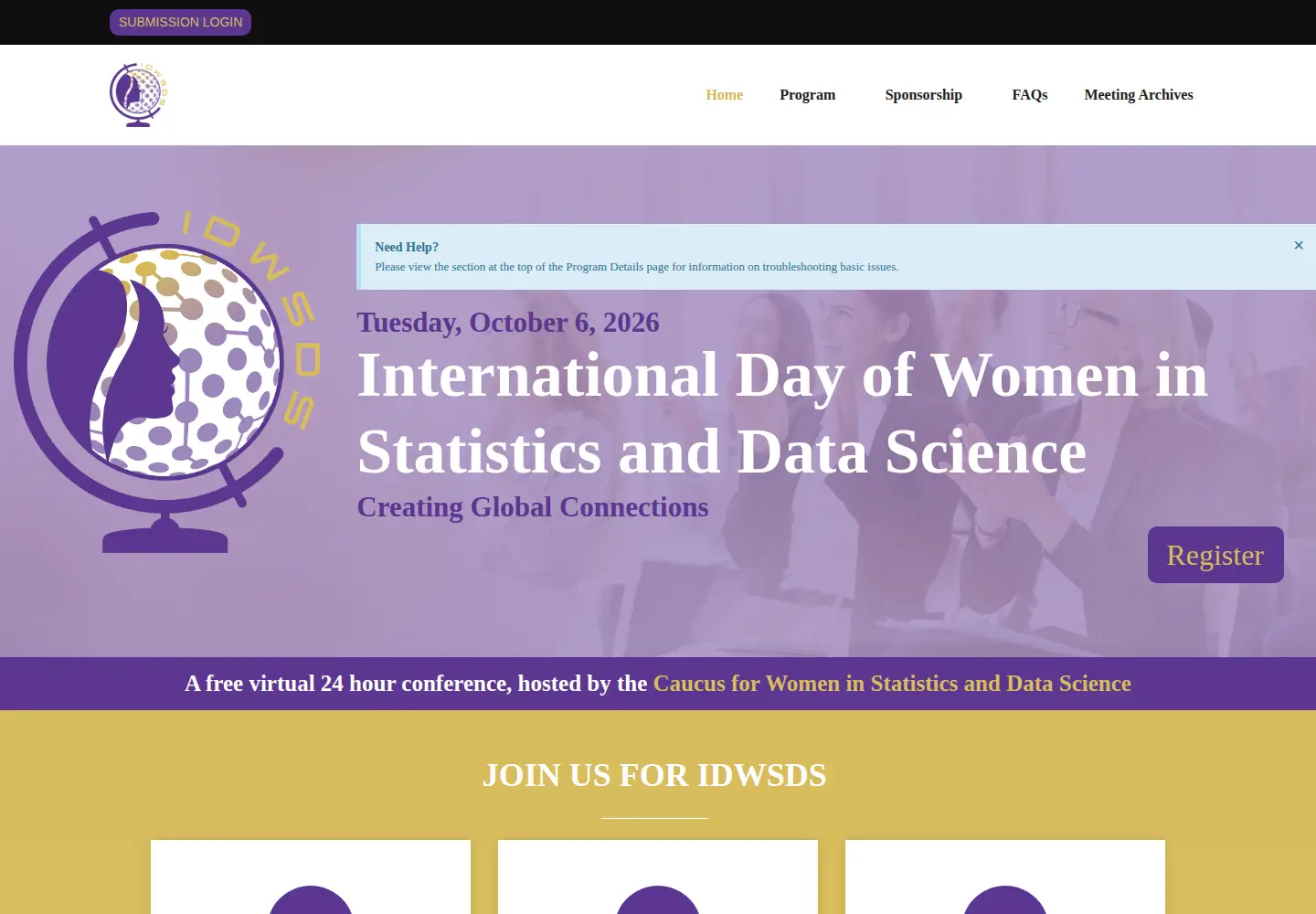 Screenshot of idwsds.org