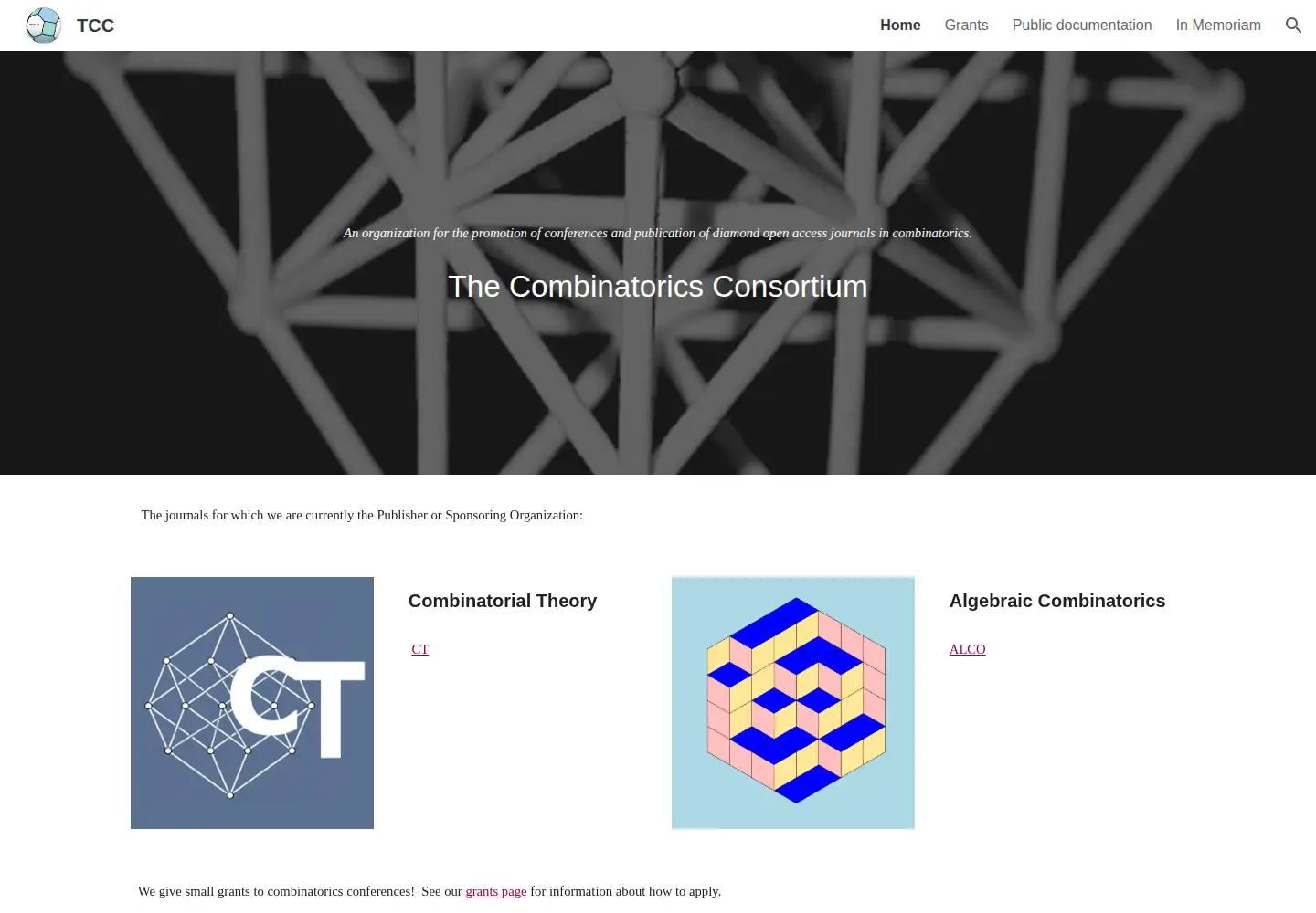 Screenshot of tccpublishing.org