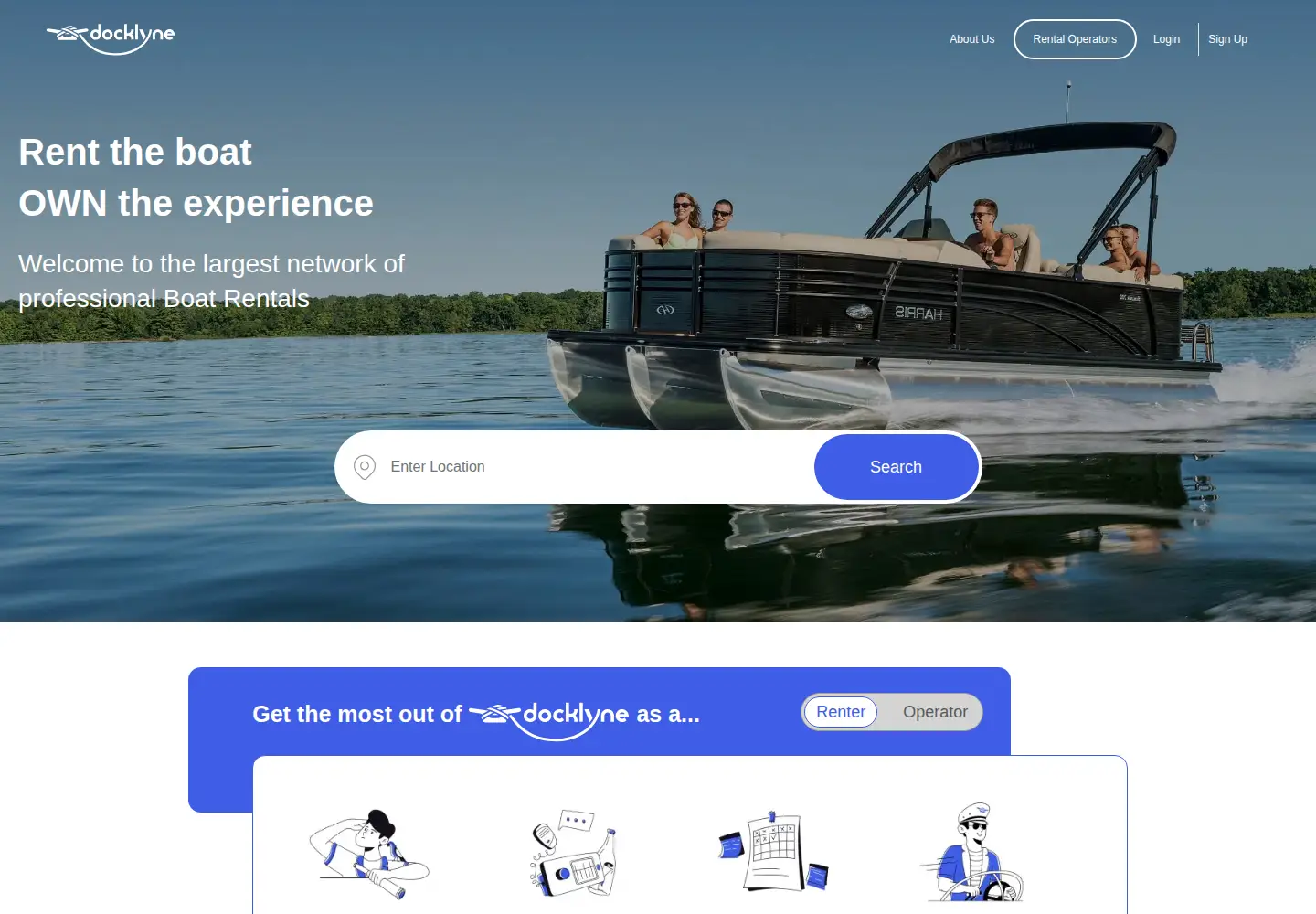 Screenshot of docklyne.com