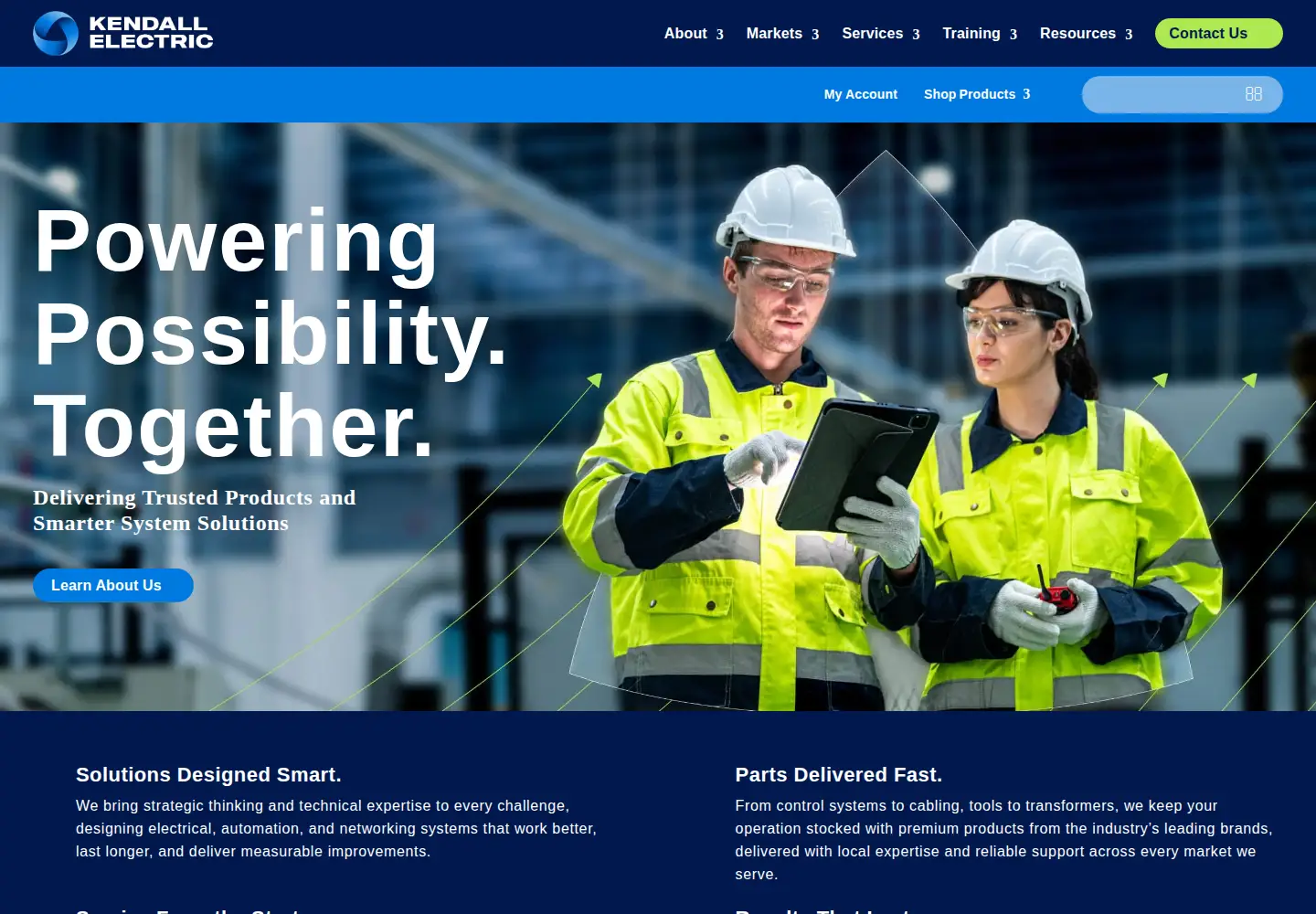 Screenshot of kendallelectric.com