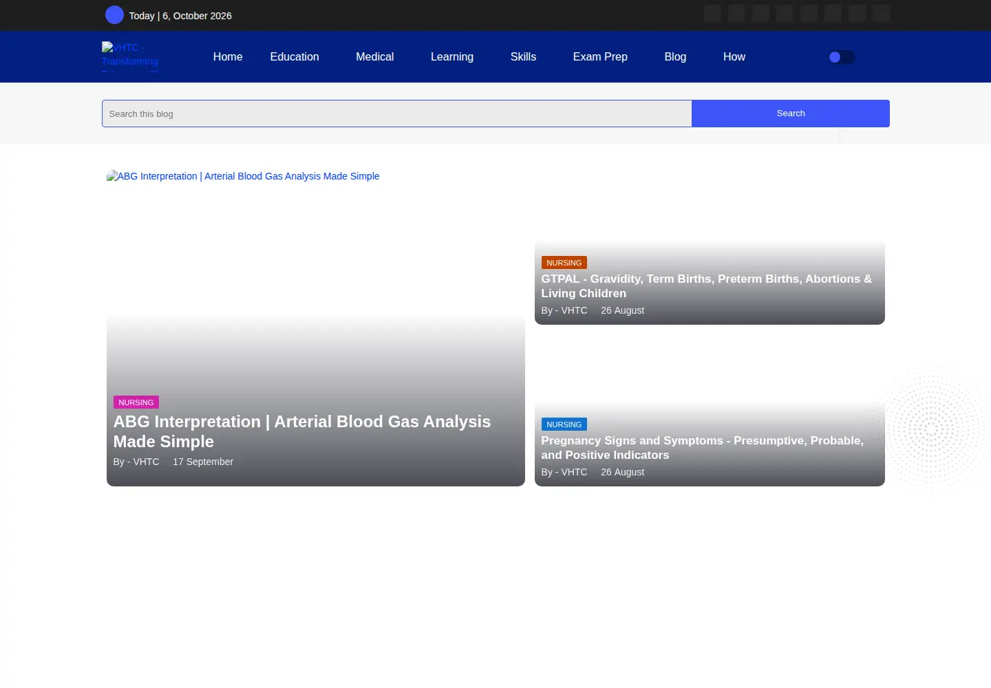 Screenshot of vhtc.org