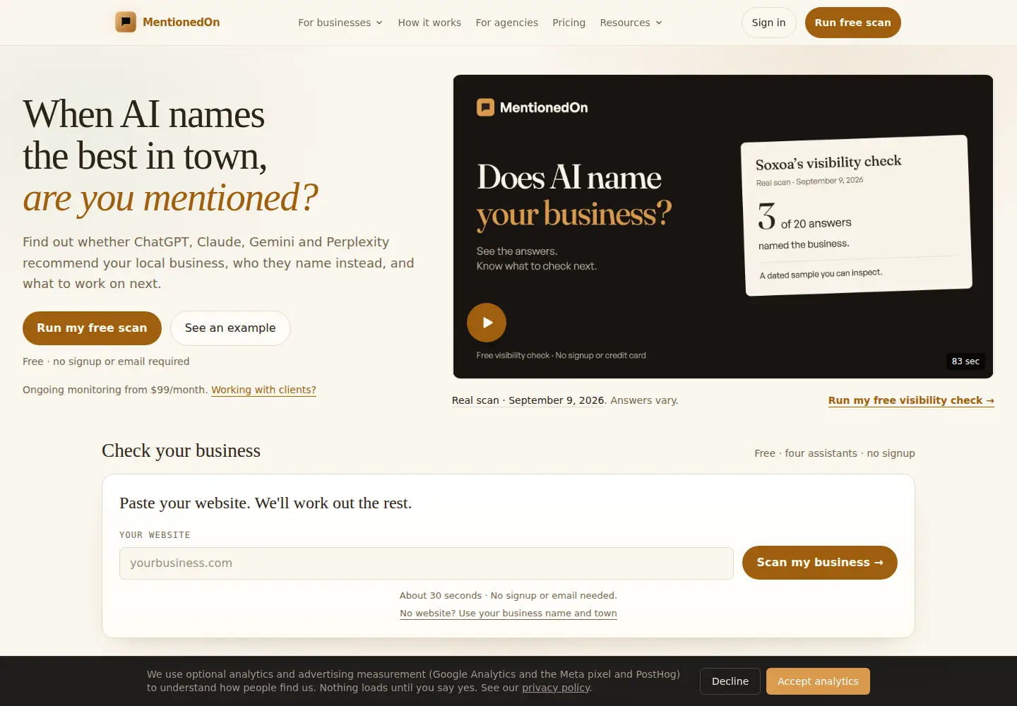 Screenshot of mentioned-on.com