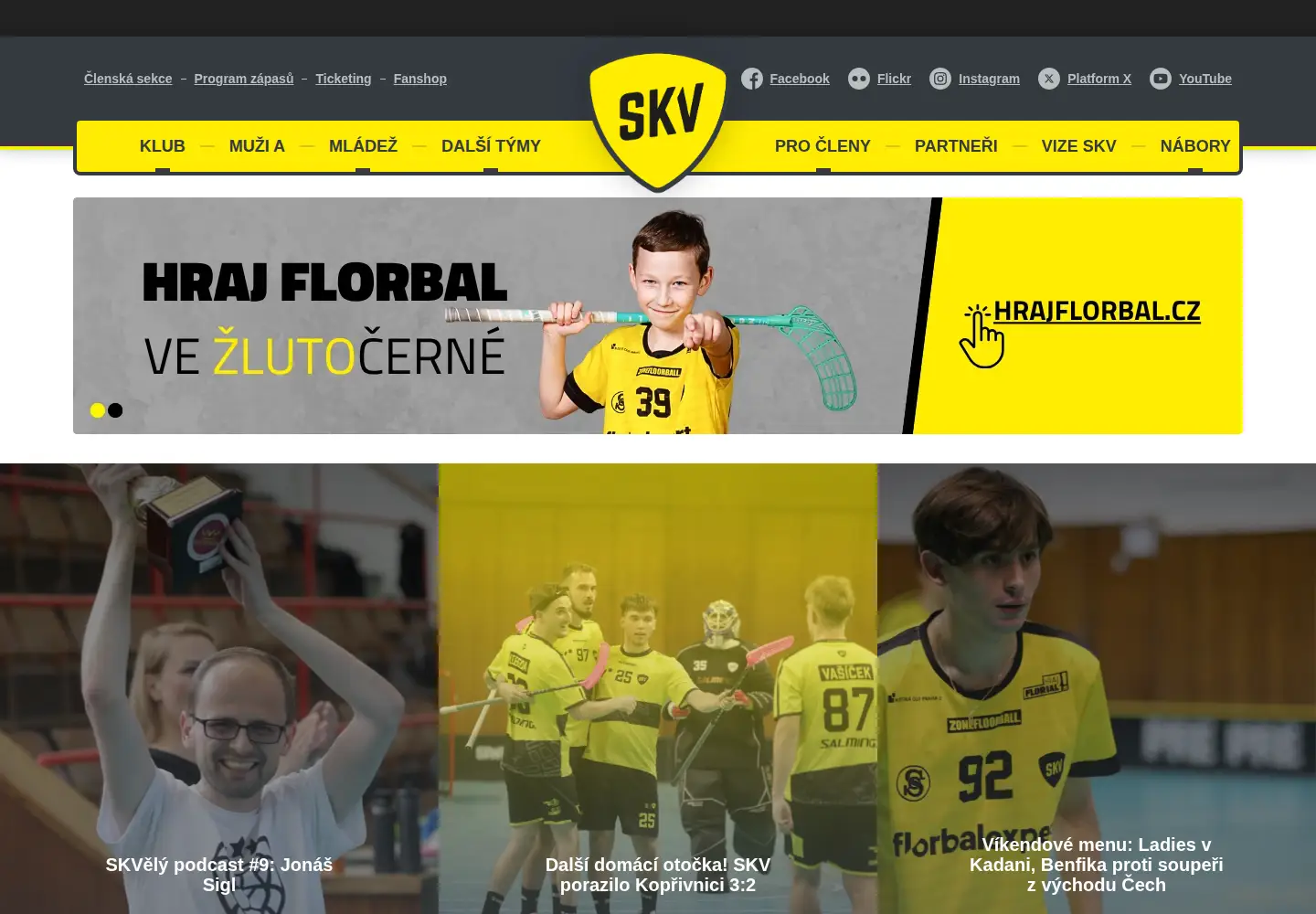Screenshot of skvflorbal.cz