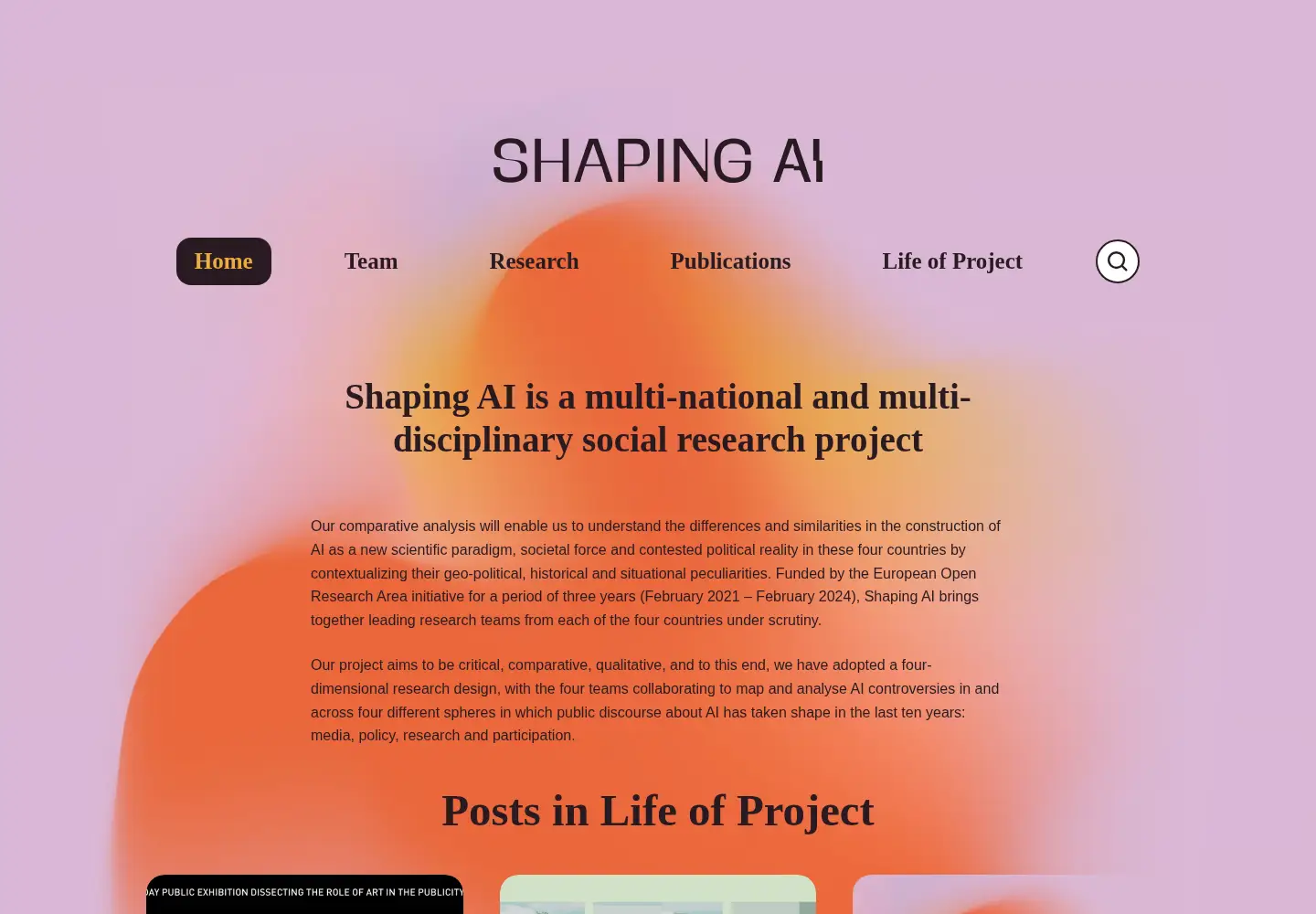 Screenshot of shapingai.org